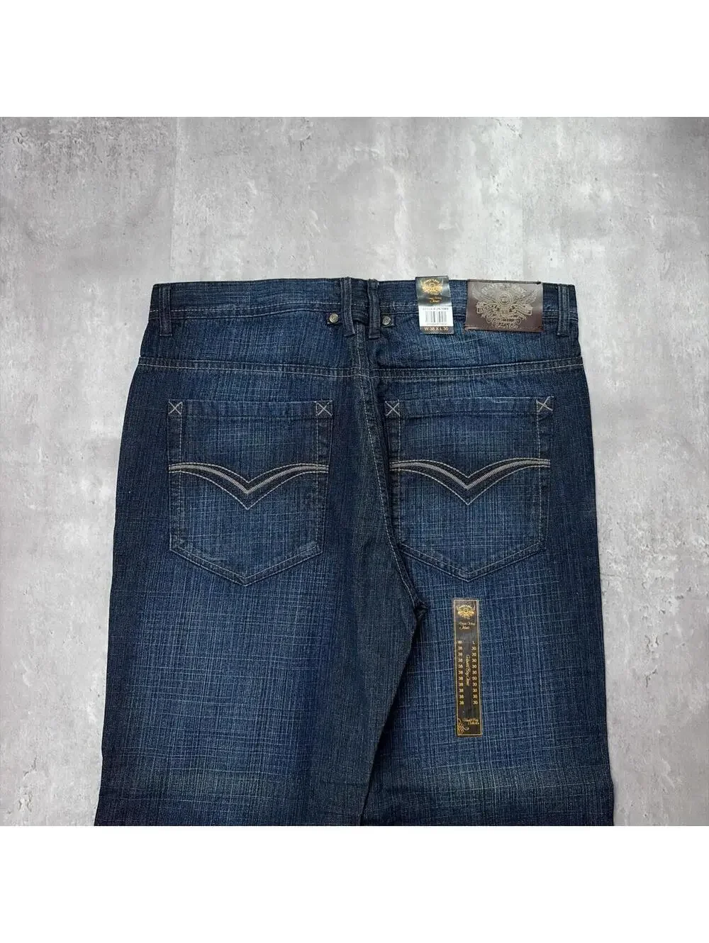 Y2K Dark Wash Hawk’s Bay Jeans Grunge Gothic Deadstock Baggy Denim Jeans